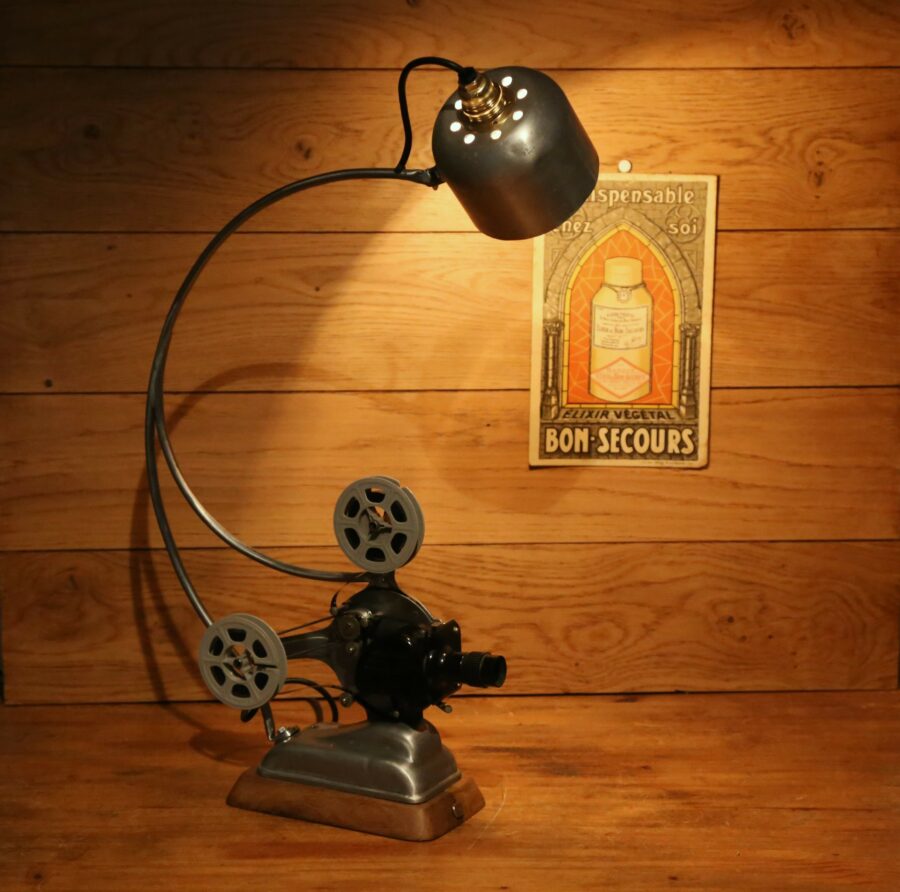 Lampe à poser projecteur Cinette vintage Art Déco