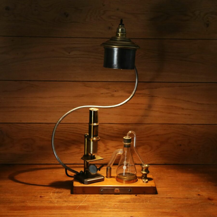 Lampe de créateur microscope labo chimie