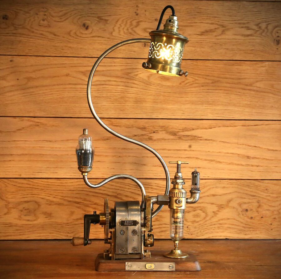 Lampe Steampunk originale vintage