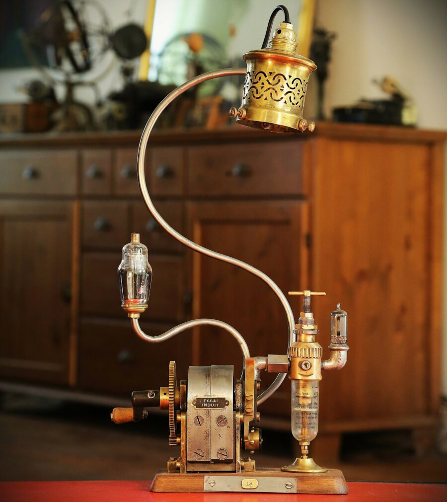 Lampe Steampunk originale vintage